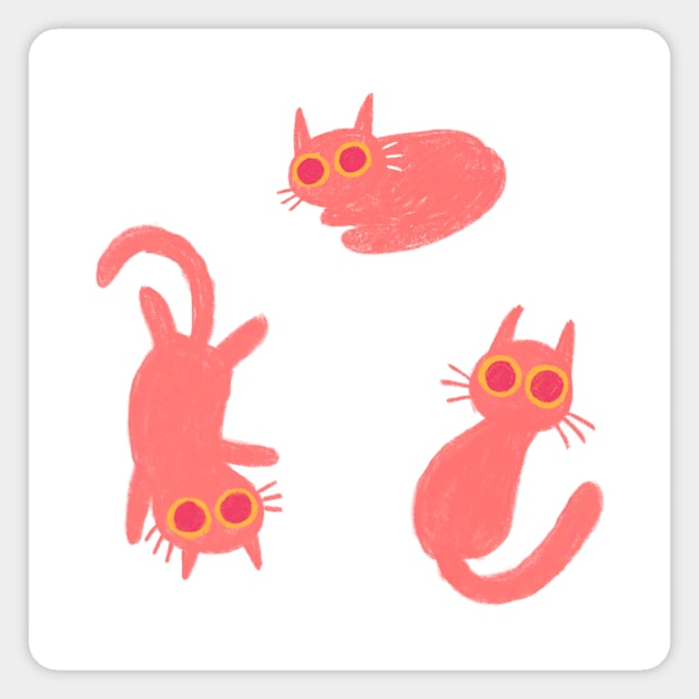 Cats, Cats, Cats! Magnet by le_onionboi